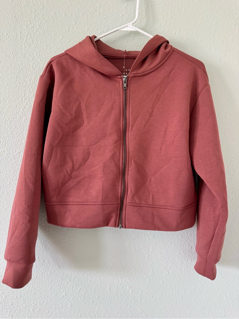 a new day Rusty Mauve Zip Hoodie